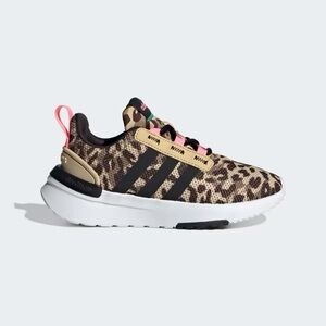 Adidas Toddler Racer TR21 Lace Shoes Leopard size 5